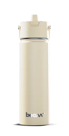 Bouteille d'eau UV-C autonettoyante UVBrite Beam+ au fini crème